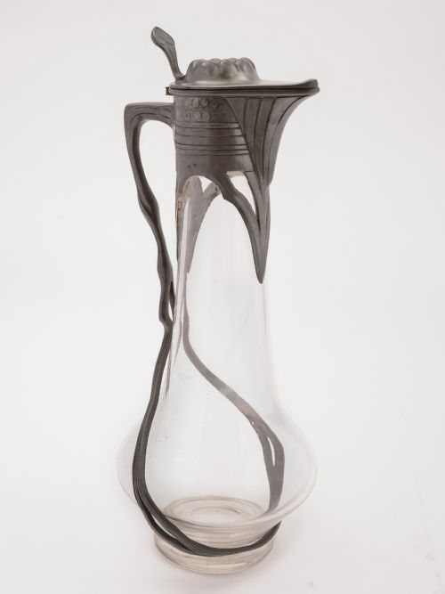 German Orivit Pewter Claret Jug Circa 1900