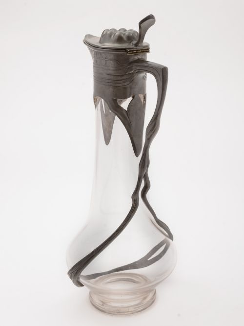 German Orivit Pewter Claret Jug Circa 1900