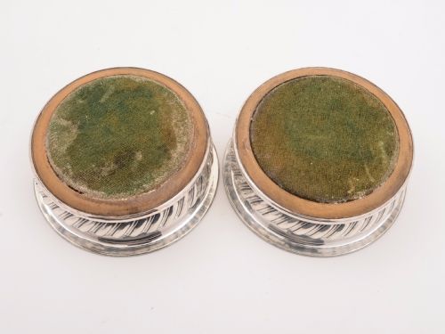 Pair of Sheffield Plated Coasters Circa 1830