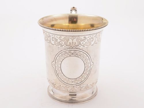 Victorian Half Pint Silver Tankard London 1864