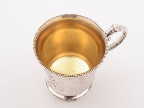 Victorian Half Pint Silver Tankard London 1864