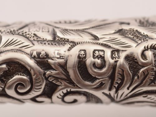 Victorian Silver Handled Magnifying Glass Birmingham 1900