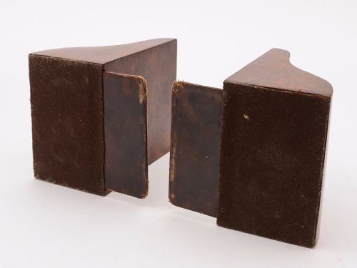 Pair of Burr Walnut Art Deco Bookends