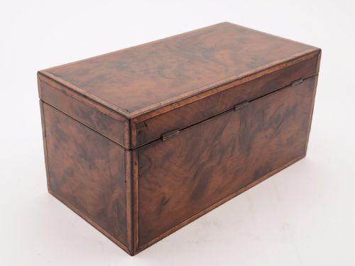 Georgian Yew Wood Tea Caddy Circa 1780