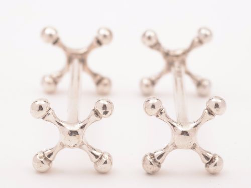 Pair of Victorian Silver Knife Rests Birmingham 1897