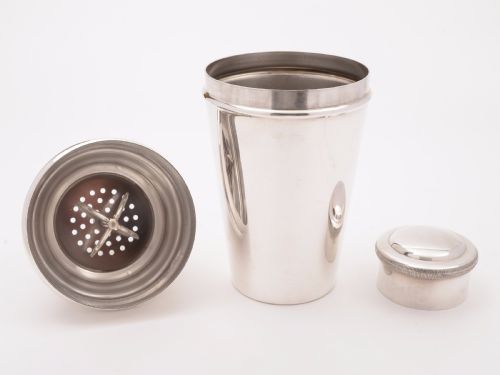 Large Art Deco Silver Plated Cocktail Shaker Circa 1930