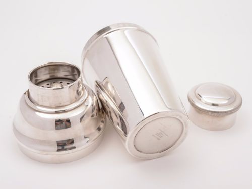 Large Art Deco Silver Plated Cocktail Shaker Circa 1930