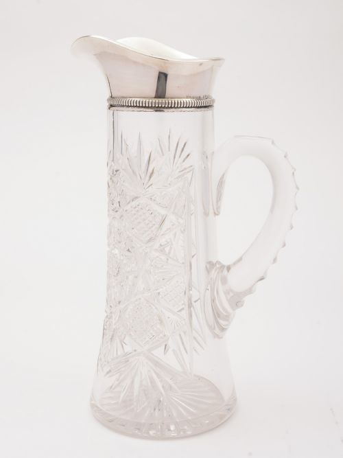 American Silver Topped Jug/Pitcher 1905