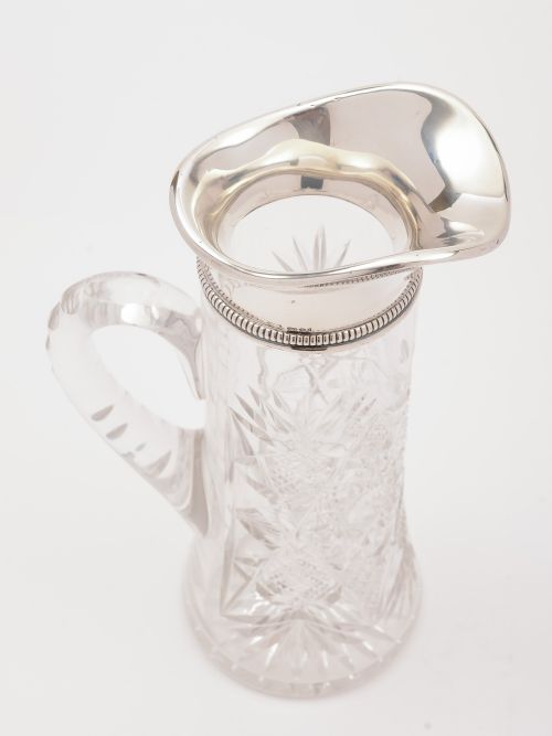American Silver Topped Jug/Pitcher 1905
