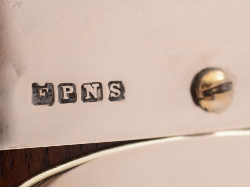 Victorian Oak and Silver Plated Salad Bowl Circa 1890