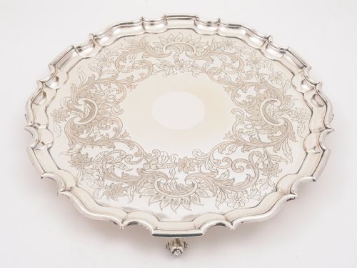 Large Sheffield Plated Salver Circa 1840