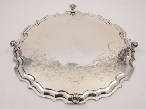 Large Sheffield Plated Salver Circa 1840