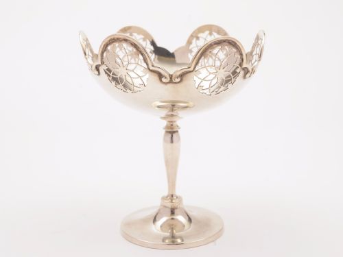 Pedestal Silver Bon Bon Dish Sheffield 1912