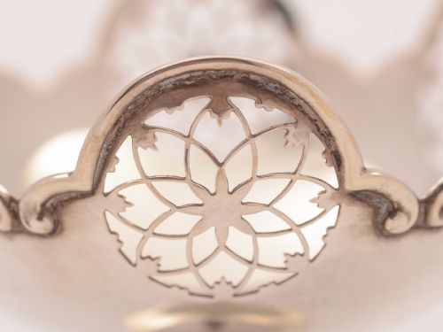 Pedestal Silver Bon Bon Dish Sheffield 1912