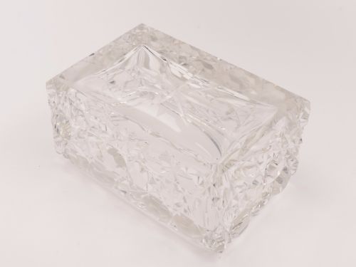 Cut Crystal Jewellery Casket Circa 1900
