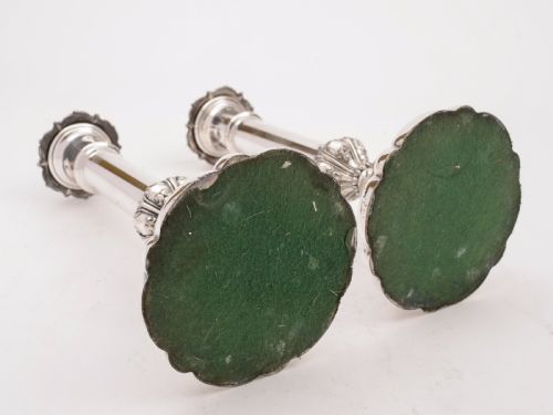 Pair of Victorian Silver Plated Candlesticks Circa 1880