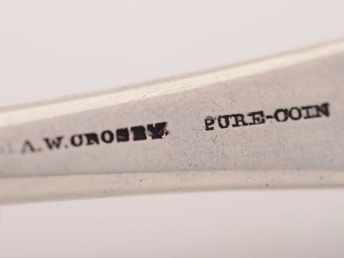 American Coin Silver Stilton Scoop Circa 1870