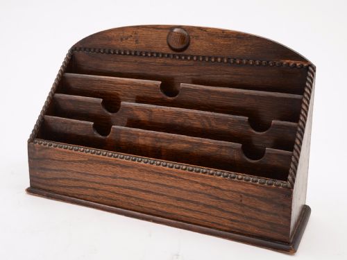 English Oak Document Rack Circa 1920