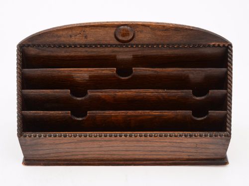 English Oak Document Rack Circa 1920
