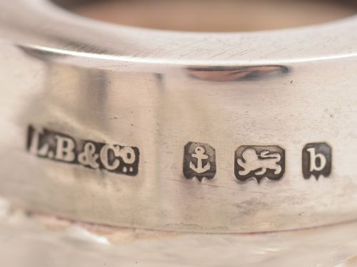 Silver Topped Whiskey Tot Hukin & Heath 1910