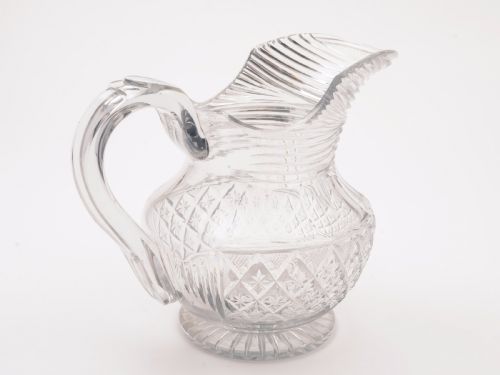 Georgian Cut Glass Jug/Pitcher Circa 1810