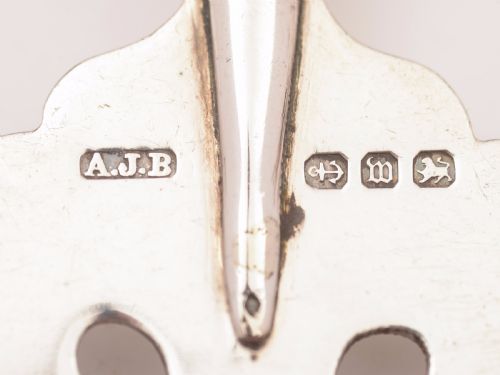 Victorian Cased M.O.P and Silver Serving Set Birmingham 1896