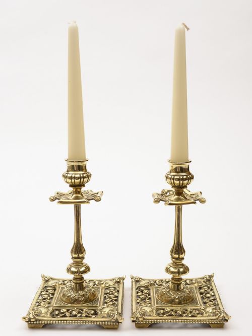 Pair of Victorian brass Candlesticks Circa 1890