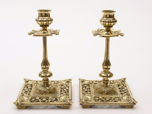 Pair of Victorian brass Candlesticks Circa 1890