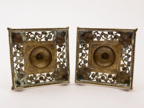 Pair of Victorian brass Candlesticks Circa 1890