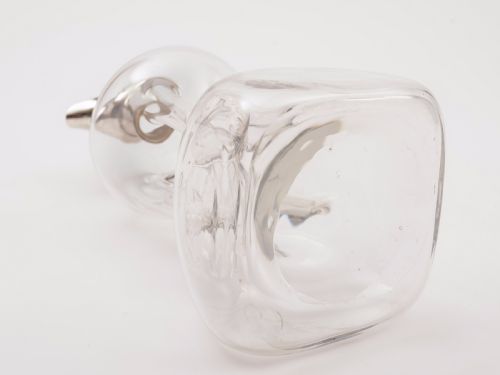 Edwardian Silver Topped Glug Glug Decanter London 1901