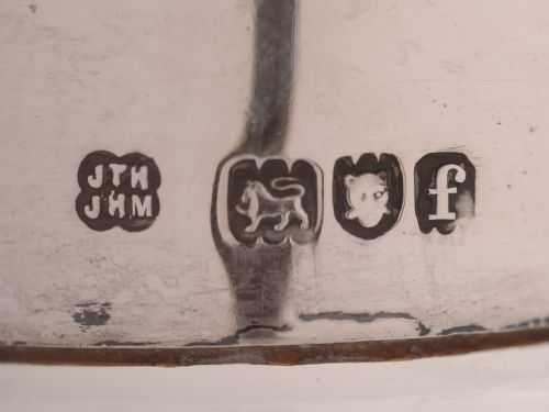 Edwardian Silver Topped Glug Glug Decanter London 1901