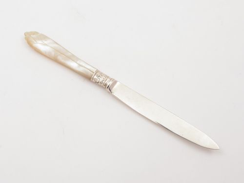 Silver and Mother of Pearl Paper Knife