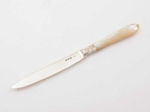 Silver and Mother of Pearl Paper Knife
