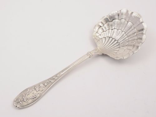 French Silver Serving Spoon Circa 1900