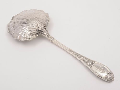 French Silver Serving Spoon Circa 1900