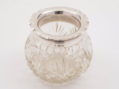 Edwardian Cut Glass Posey Vase 1905