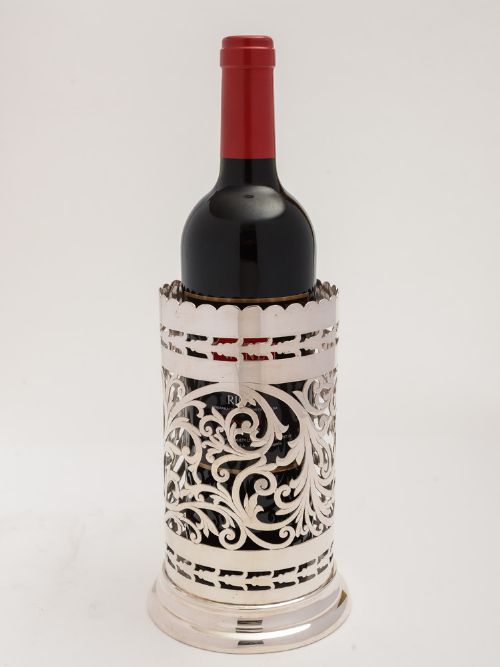 Edwardian Silver Plated Bottle Holder Circa 1905