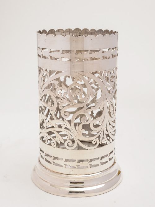 Edwardian Silver Plated Bottle Holder Circa 1905