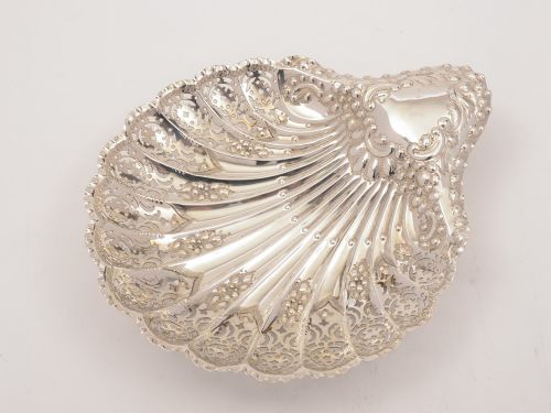 Victorian Silver Serving Dish Sheffield 1896