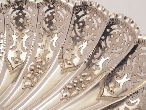 Victorian Silver Serving Dish Sheffield 1896