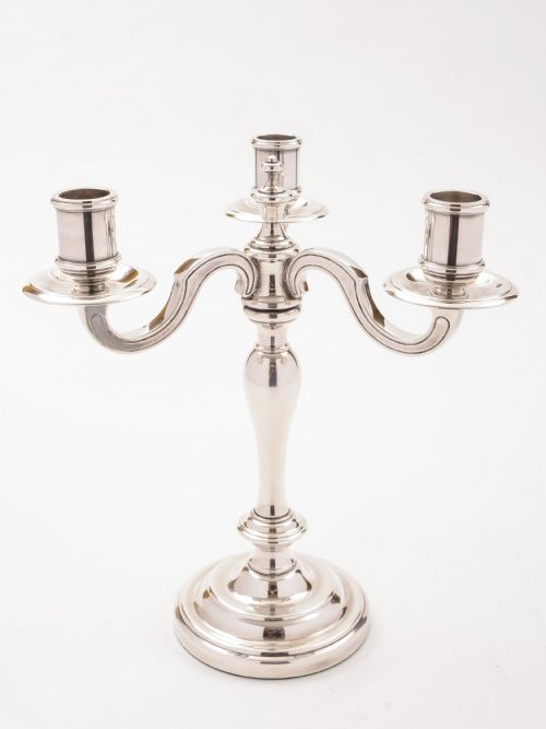 Christofle 3 Branch Candelabra Circa 1920