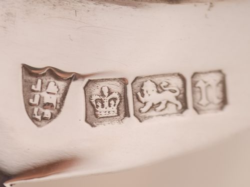 Edwardian Silver Bottle Holder Sheffield 1905