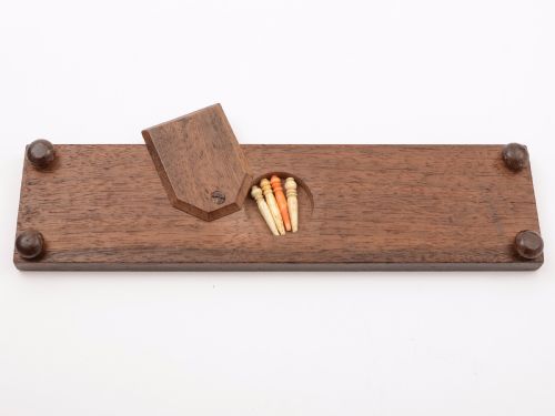 Victorian Tunbridge Ware Cribbage Board Circa 1880