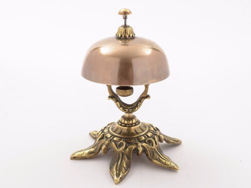 Victorian Brass and Bronze Counter Bell Circa 1890