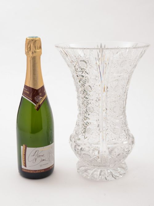 Large Cut Glass Vase Circa 1920