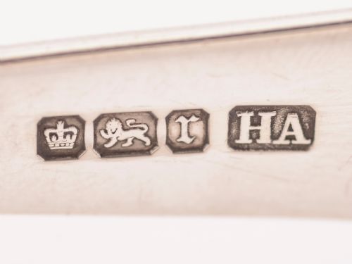 Edwardian Silver Serving Tongs Sheffield 1909