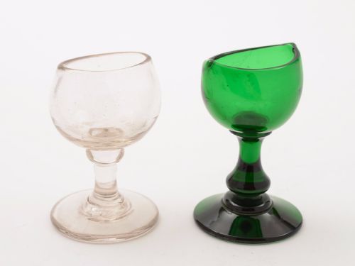 Collection of 7 Victorian Eye Baths Circa 1890