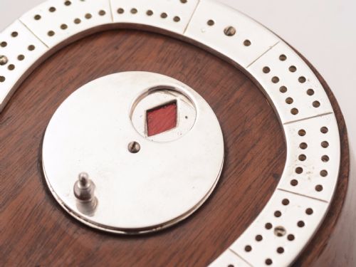 Edwardian Mahogany Cribbage Board Circa 1905