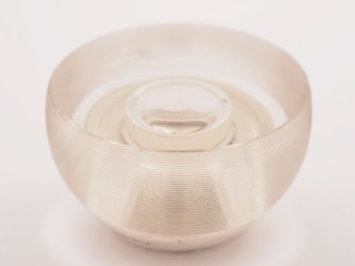 Edwardian Silver Topped Glass Matchstriker London 1908