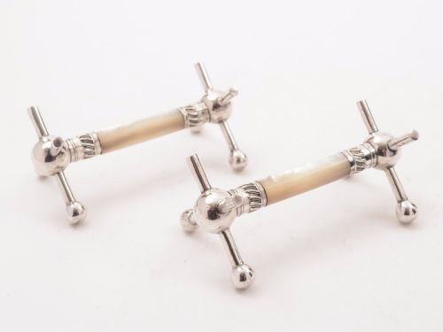 Cased Pair of Edwardian Mother of Pearl Knife Rests Circa 1905